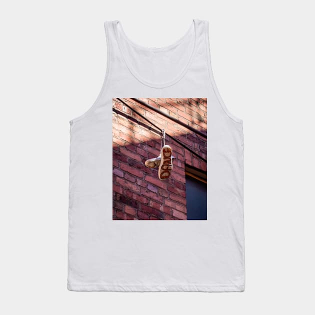 Swinging to the Beat: Dance Shoes on a Wire Tank Top by Rexel99